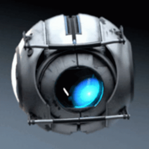 Wheatley Rolling Laser Eyes Portal 2 Online Game GIF