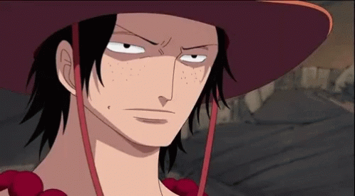 Portgas D Ace Fiercely Staring GIF