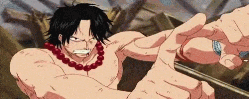 Portgas D Ace Finger Cross Fire GIF
