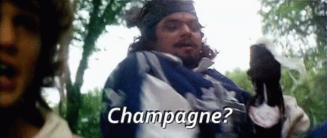 Porthos Saying Champagne GIF