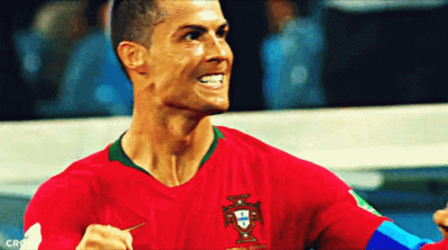 Portugal Excited Cristiano Ronaldo GIF 