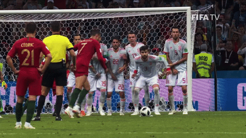 Portugal Soccer Goal Kick GIF