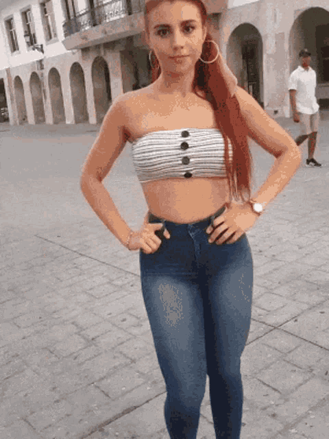 Pose Red Hair Gif GIF
