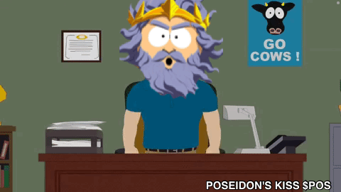 Poseidon's Kiss Being Mad At Office GIF