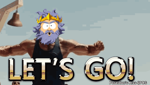 Poseidon's Kiss Big Muscle Let's Go GIF