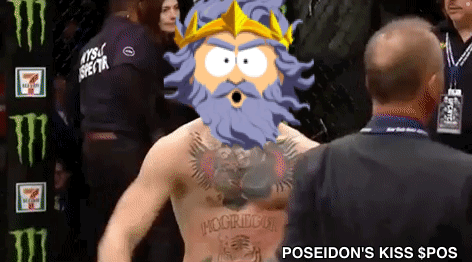 Poseidon's Kiss Big Muscle With Tattoo GIF