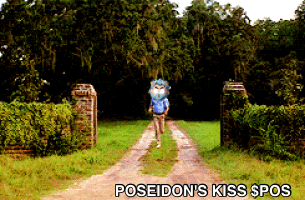 Poseidon's Kiss Edited Face Running Fast GIF