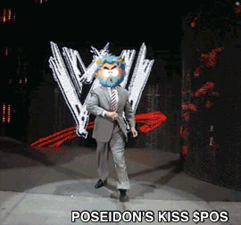 Poseidon's Kiss Edited Head Walking Fast GIF