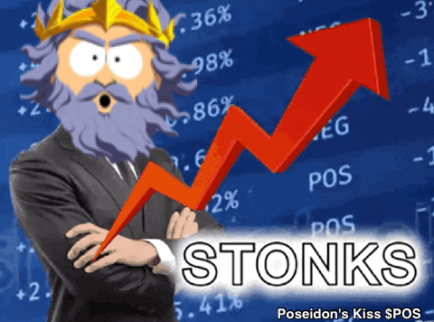 Poseidon's Kiss Rise Up Stonks GIF