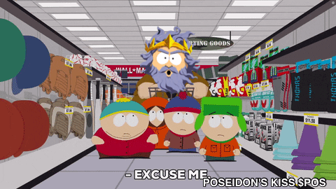 Poseidon's Kiss South Park GIF