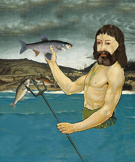 Poseidon Trident Fishing GIF