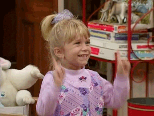 Positive Kid Michelle Tanner Full House GIF