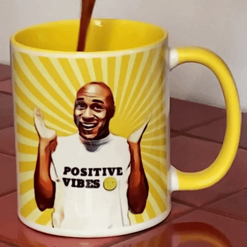 Positive Monday And Cup Of Coffee GIF