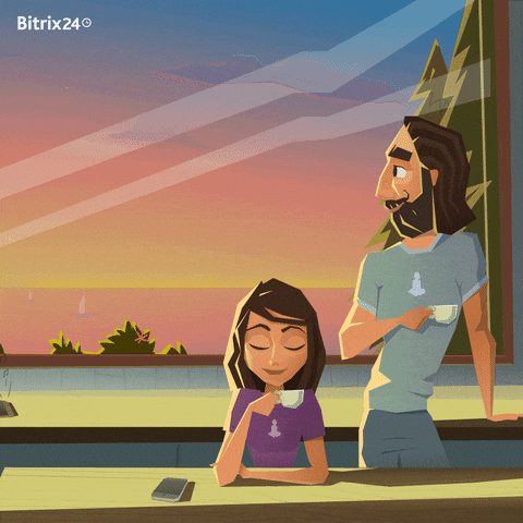 Positive Monday With A Strong Coffee GIF