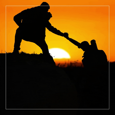 Positive Outlook Best Day Ever Mountain Climb GIF