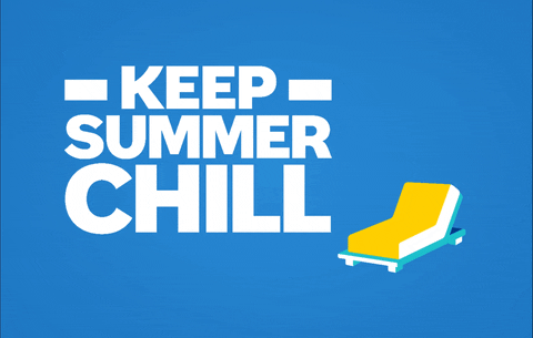 Positive Vibes Keep Summer Chill GIF