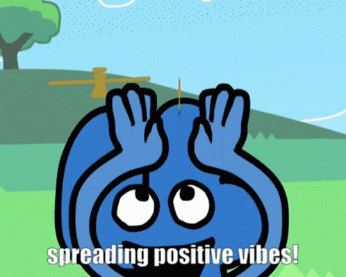 Positive Vibes Rainbow Spreading GIF