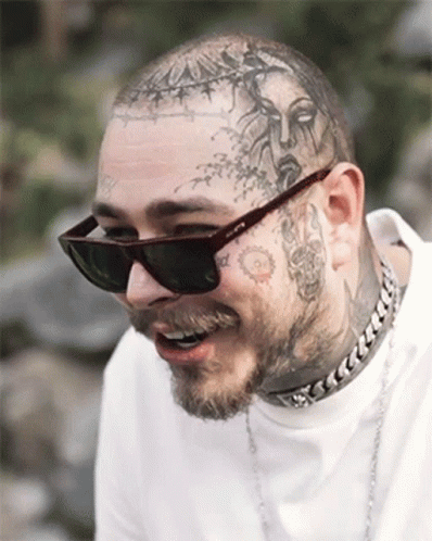 Post Malone Square Sunglasses Men GIF