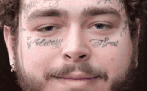 Post Malone Face Tattoo GIF