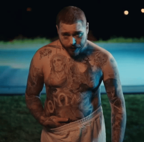 Post Malone Body Tattoo GIF