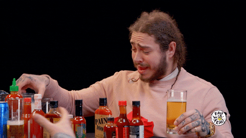 Post Malone Drinking Milk GIF