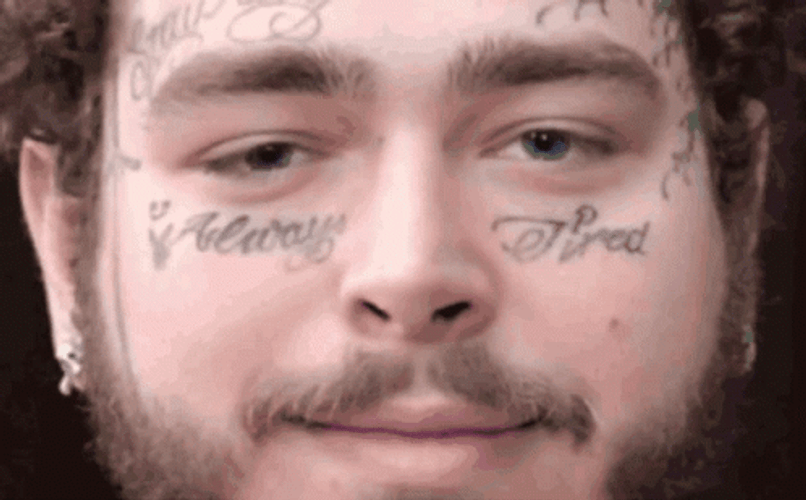 Post Malone Face Tattoo GIF