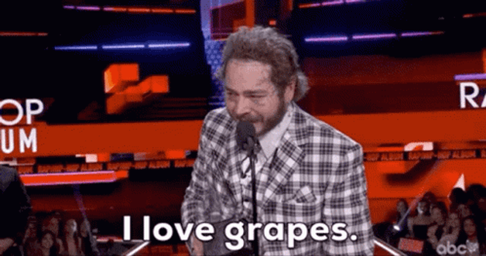 Post Malone I Love Grapes GIF
