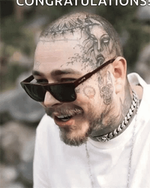 Post Malone Ray Bans Model GIF