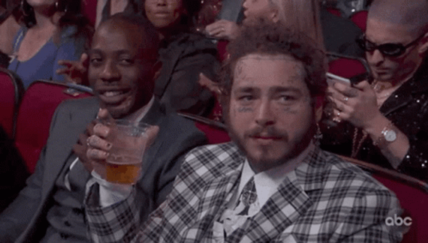 Post Malone Surprised GIF