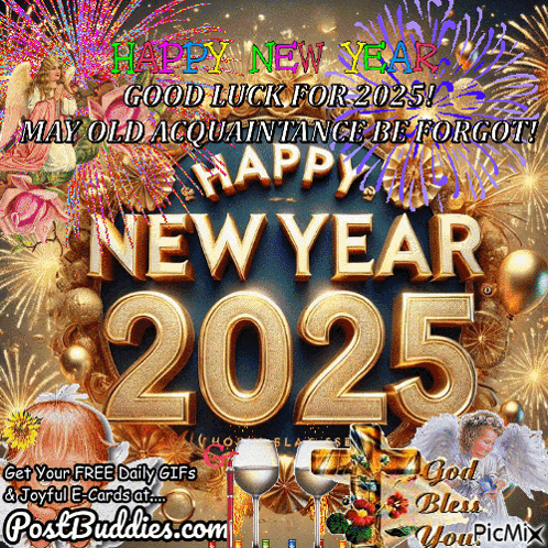 Postbuddies.com New Year Greeting Fireworks