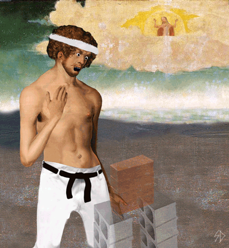 Poster Art Karate Chop GIF