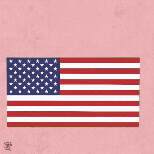 Poster Celebrating 250 Years With American Flag and Heart
