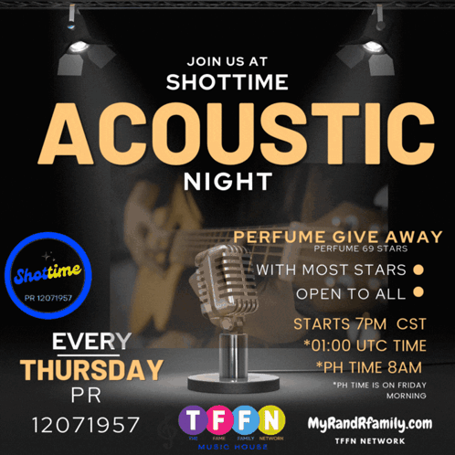 Poster For Acoustic Night At Shottime GIF