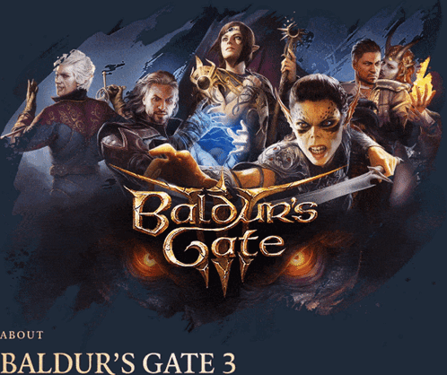 Poster for Baldur's Gate 3 Showing Group of People