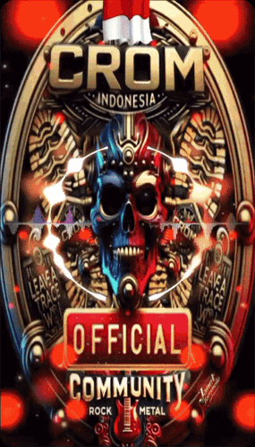 Poster For Crom Indonesia With Skull GIF