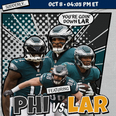 Poster for Phil vs Lar With Eagles Football Players