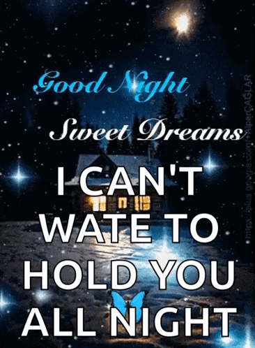 Poster Good Night Sweet Dreams I Can't Wait To Hold You All Night GIF