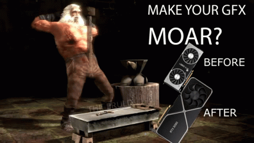 Poster Make Your GFX Moar Before and After