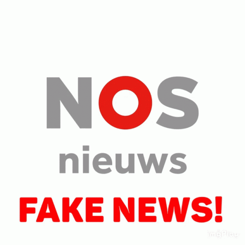 Poster Nos Nieuws Fake News Red Letters