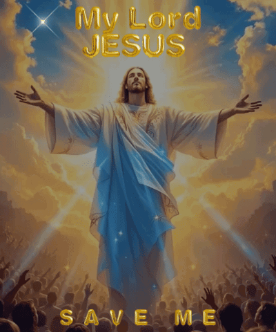 Poster of Jesus Saying My Lord Jesus Save Me