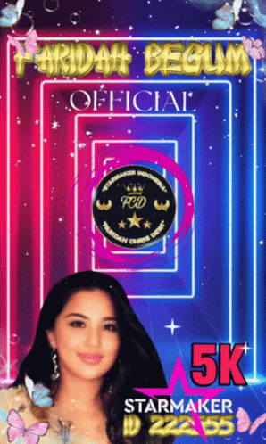 Poster Saying 5k Starmaker and Woman