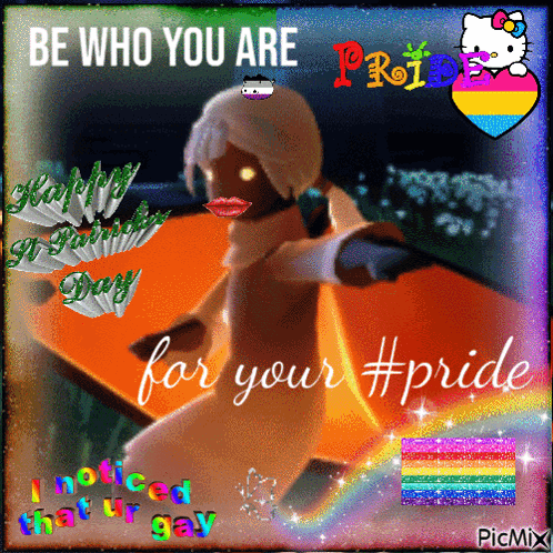 Poster Saying Be Who You Are Pride