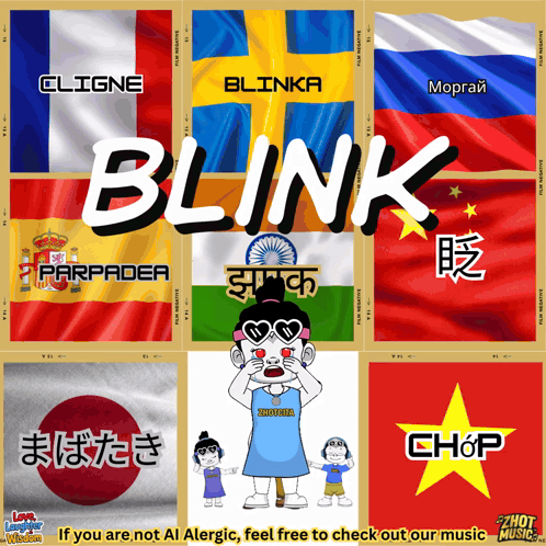 Poster Saying Blink