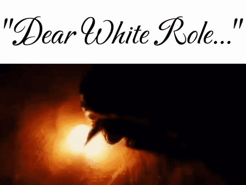Poster Saying Dear White Role