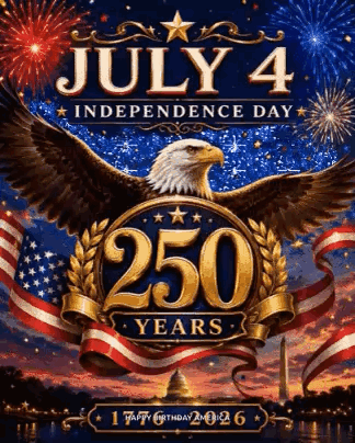 Poster Saying Freedom Is Never Free With American Flag