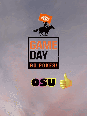 Poster Saying Game Day Go Pokes
