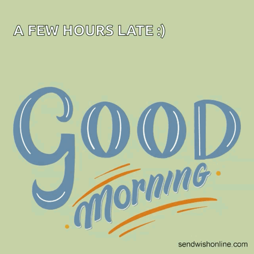 Poster Saying Good Morning With Sun