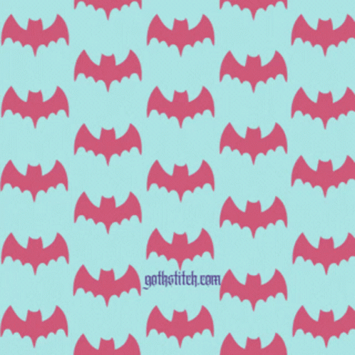 Poster Saying Goth Morning with Pink Bats