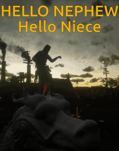 Poster Saying Hello Nephew Hello Niece