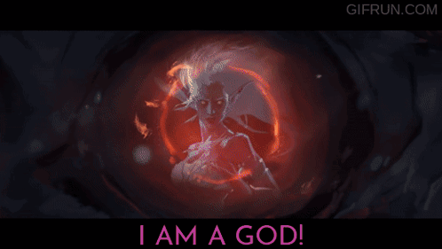 Poster Saying I Am a God